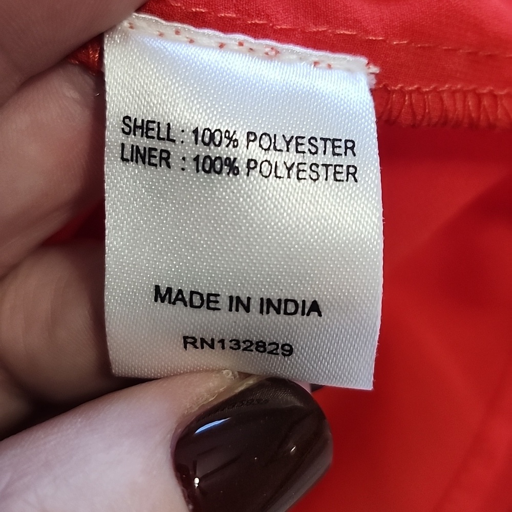 Lovers + Friends Elegant Red Ruffle Sleeve Top XS - Picture 6 of 9